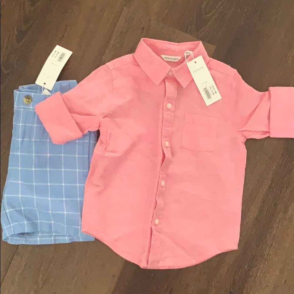 NWT JANIE AND JACK TODDLER BOY SET